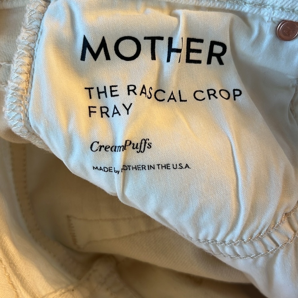 NWT MOTHER The Rascal Crop Fray! - Picture 9 of 11